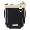 BURBERRY Shoulder Bag Canvas Navy Silver Auth th6201-13