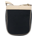 BURBERRY Shoulder Bag Canvas Navy Silver Auth th6201-2