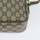 GUCCI GG Plus Supreme Shoulder Bag PVC Beige Gold Auth th6208-13