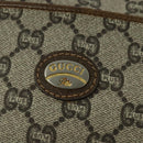 GUCCI GG Plus Supreme Shoulder Bag PVC Beige Gold Auth th6208-14
