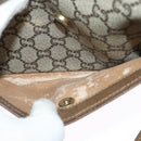 GUCCI GG Plus Supreme Shoulder Bag PVC Beige Gold Auth th6208-21