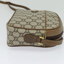 GUCCI GG Plus Supreme Shoulder Bag PVC Beige Gold Auth th6208-5