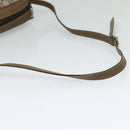 GUCCI GG Plus Supreme Shoulder Bag PVC Beige Gold Auth th6208-7