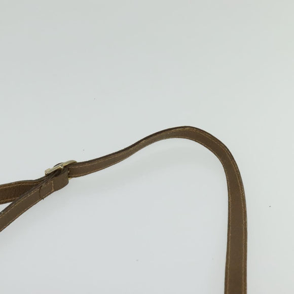 GUCCI GG Plus Supreme Schultertasche PVC Beige Gold Auth th6208