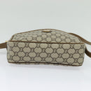 GUCCI GG Plus Supreme Shoulder Bag PVC Beige Gold Auth th6208-9