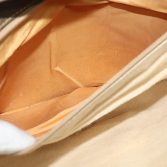 GUCCI GG Supreme Shoulder Bag PVC Beige Gold Auth th6212