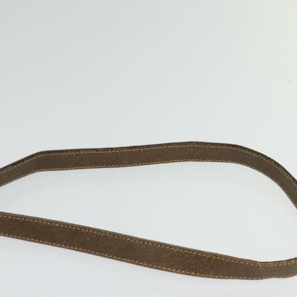 GUCCI GG Supreme Shoulder Bag PVC Beige Gold Auth th6212