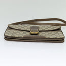 GUCCI GG Supreme Shoulder Bag PVC Beige Gold Auth th6212-5