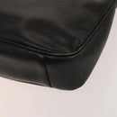 GUCCI Bamboo Hand Bag Leather 2way Black Gold 001 3754 1638 Auth th6215-12