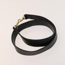 GUCCI Bamboo Hand Bag Leather 2way Black Gold 001 3754 1638 Auth th6215-20