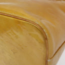 LOUIS VUITTON Monogram Vernis Houston Hand Bag Beige M91004 LV Auth th6217-15