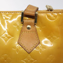 LOUIS VUITTON Monogram Vernis Houston Hand Bag Beige M91004 LV Auth th6217-17