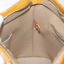 LOUIS VUITTON Monogram Vernis Houston Hand Bag Beige M91004 LV Auth th6217-21