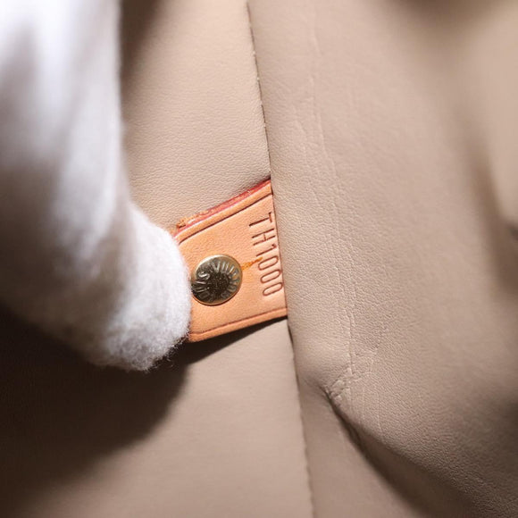 LOUIS VUITTON Monogram Vernis Houston Hand Bag Beige M91004 LV Auth th6217