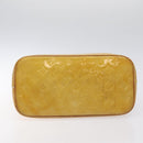 LOUIS VUITTON Monogram Vernis Houston Hand Bag Beige M91004 LV Auth th6217-5