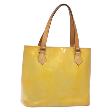 LOUIS VUITTON Monogram Vernis Houston Hand Bag Gris M91053 LV Auth th6218