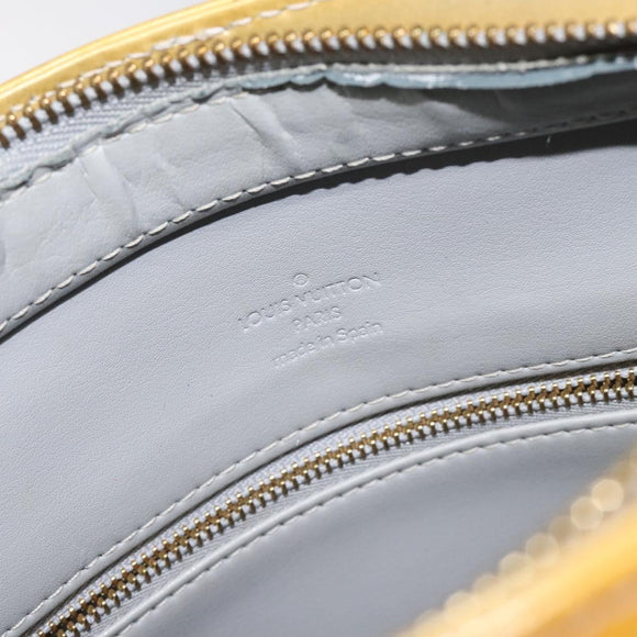 LOUIS VUITTON Monogram Vernis Houston Hand Bag Gris M91053 LV Auth th6218