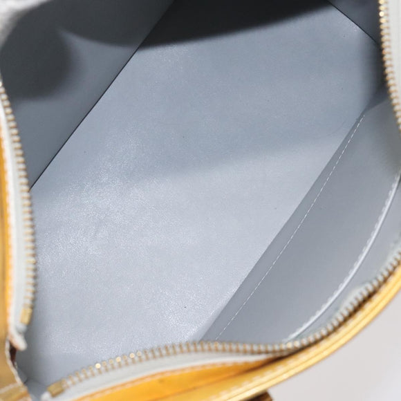 LOUIS VUITTON Monogram Vernis Houston Hand Bag Gris M91053 LV Auth th6218