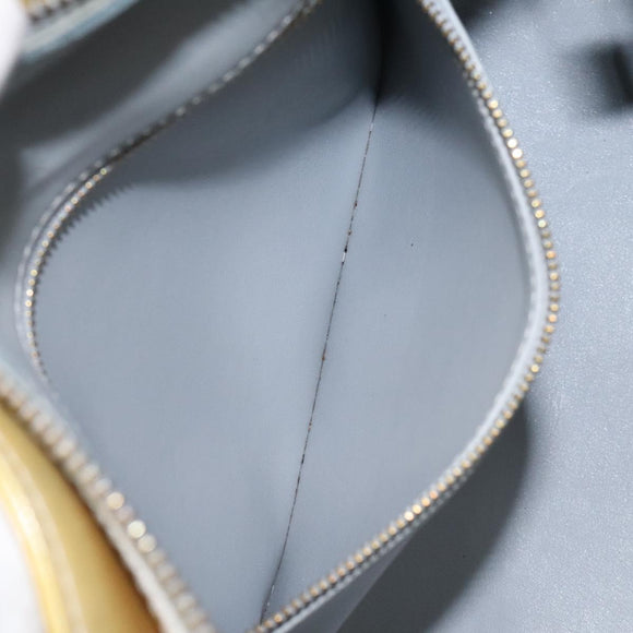 LOUIS VUITTON Monogram Vernis Houston Hand Bag Gris M91053 LV Auth th6218