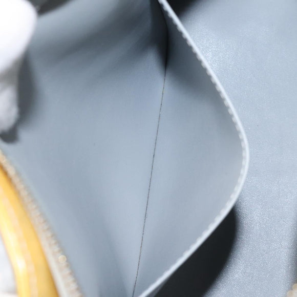 LOUIS VUITTON Monogram Vernis Houston Hand Bag Gris M91053 LV Auth th6218