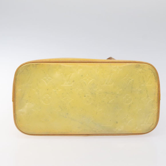 LOUIS VUITTON Monogram Vernis Houston Hand Bag Gris M91053 LV Auth th6218