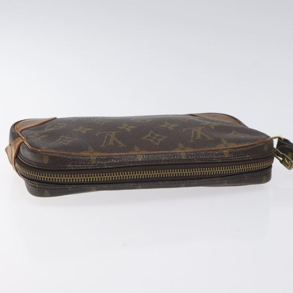 LOUIS VUITTON Monogram Marly Dragonne PM Clutch Bag M51827 LV Auth th6219