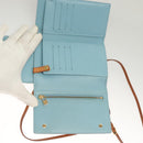 LOUIS VUITTON Monogram Vernis Walker Wallet Baby Blue M91073 LV Auth th6220-9