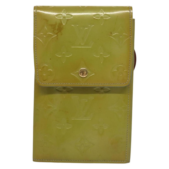 LOUIS VUITTON Monogram Vernis Walker Wallet Baby Blue M91073 LV Auth th6220