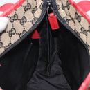 GUCCI GG Canvas Tote Bag Beige Gold Red 019 0402 1705 Auth th6226-19