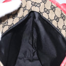 GUCCI GG Canvas Tote Bag Beige Gold Red 019 0402 1705 Auth th6226-20