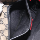 GUCCI GG Canvas Tote Bag Beige Gold Red 019 0402 1705 Auth th6226-21