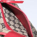 GUCCI GG Canvas Tote Bag Beige Gold Red 019 0402 1705 Auth th6226-22