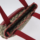 GUCCI GG Canvas Tote Bag Beige Gold Red 019 0402 1705 Auth th6226-6