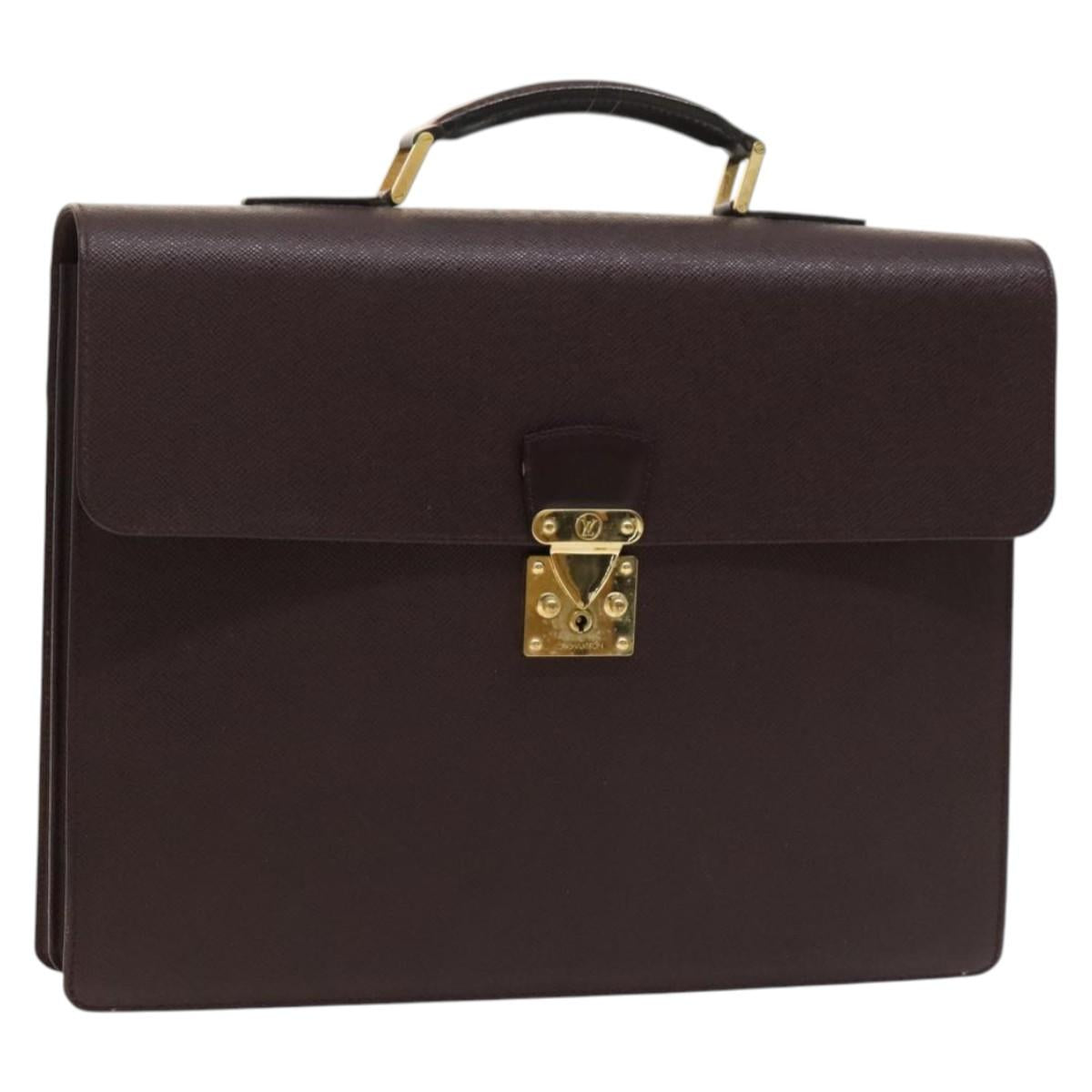 LOUIS VUITTON Taiga Serviette Kourad Business Bag Acajou M30076 LV