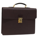 LOUIS VUITTON Taiga Serviette Kourad Business Bag Acajou M30076 LV Auth th6235-1