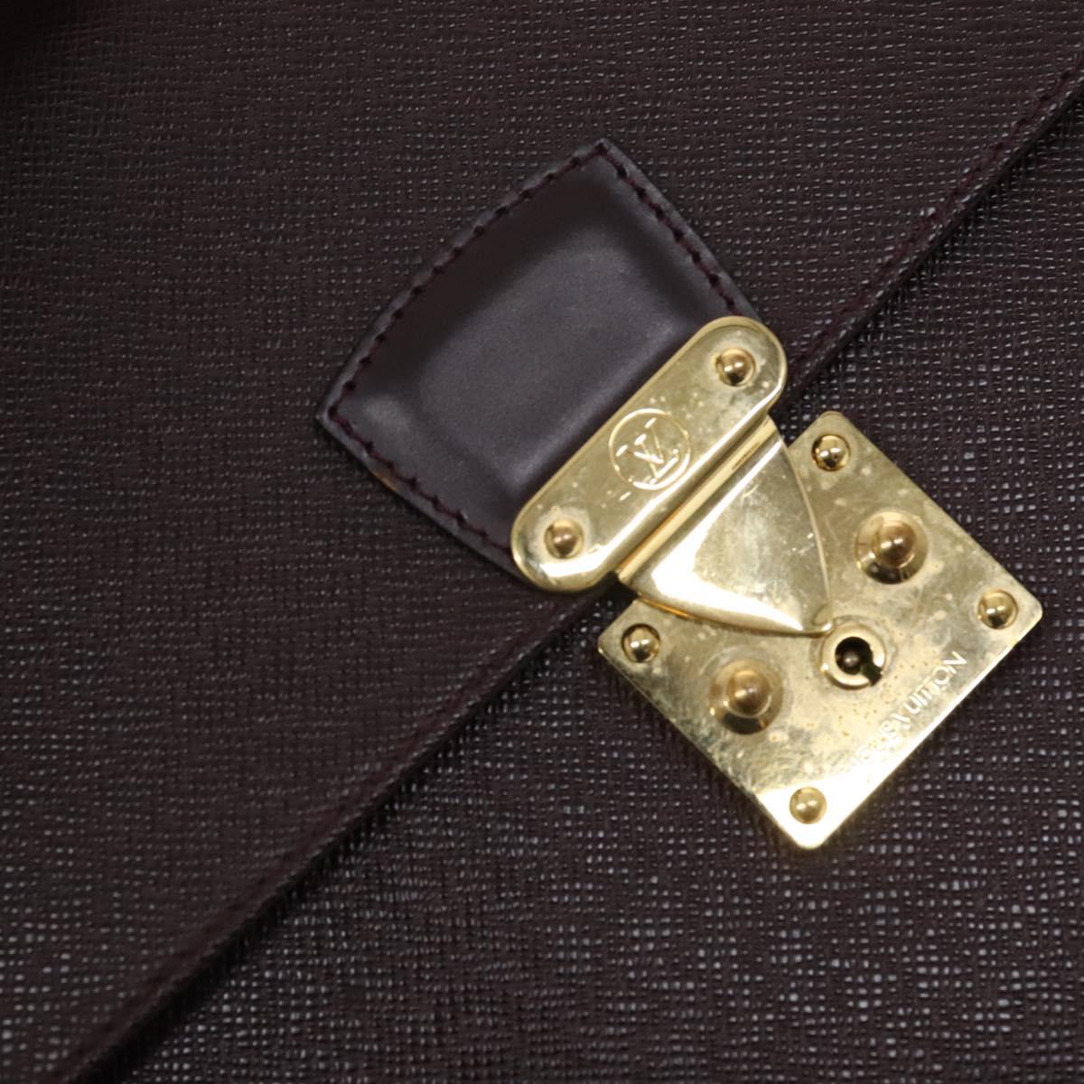 LOUIS VUITTON Taiga Serviette Kourad Business Bag Acajou M30076 LV
