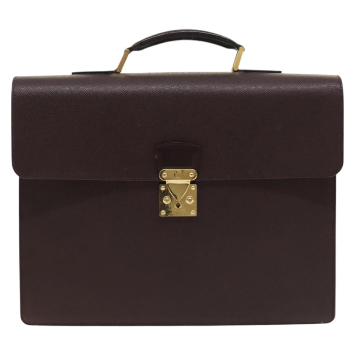 LOUIS VUITTON Taiga Serviette Kourad Business Bag Acajou M30076 LV