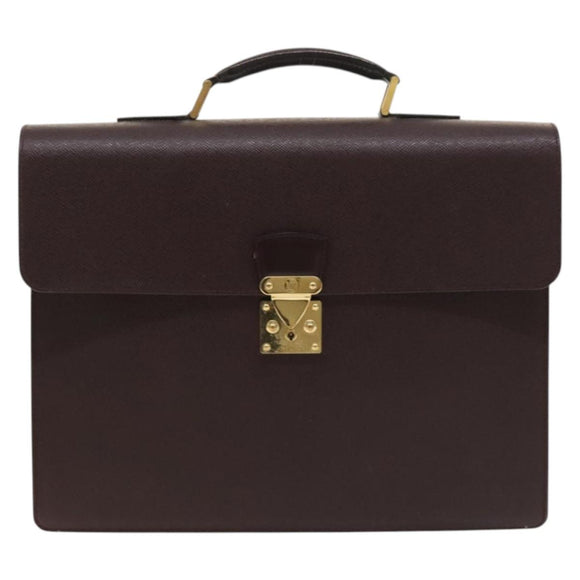 LOUIS VUITTON Taiga Serviette Kourad Business Bag Acajou M30076 LV Auth th6235