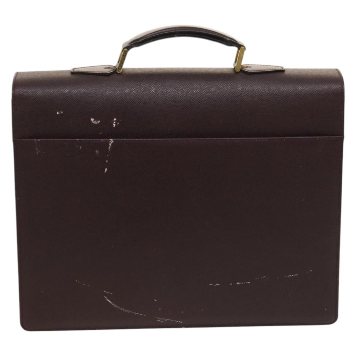 LOUIS VUITTON Taiga Serviette Kourad Business Bag Acajou M30076 LV