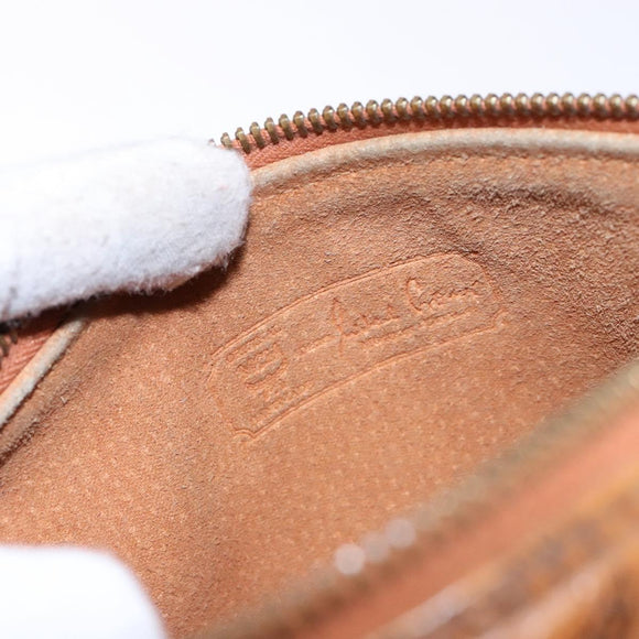 MCM Logogram Vicetos Shoulder Bag PVC Leather Brown Gold Auth th6240