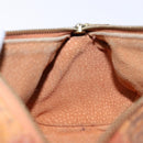 MCM Logogram Vicetos Shoulder Bag PVC Leather Brown Gold Auth th6240-18