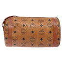 MCM Logogram Vicetos Shoulder Bag PVC Leather Brown Gold Auth th6240-3