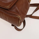 GUCCI Bamboo Backpack Leather Brown Gold 003 1705 0030 Auth th6241-9