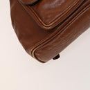 GUCCI Bamboo Backpack Leather Brown Gold 003 1705 0030 Auth th6241-16