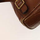 GUCCI Bamboo Backpack Leather Brown Gold 003 1705 0030 Auth th6241-18