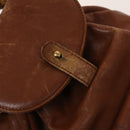 GUCCI Bamboo Backpack Leather Brown Gold 003 1705 0030 Auth th6241-19