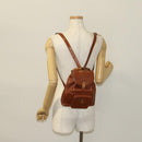 GUCCI Bamboo Backpack Leather Brown Gold 003 1705 0030 Auth th6241-26
