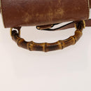 GUCCI Bamboo Backpack Leather Brown Gold 003 1705 0030 Auth th6241-7
