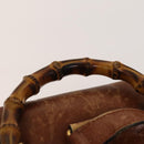 GUCCI Bamboo Backpack Leather Brown Gold 003 1705 0030 Auth th6241-14
