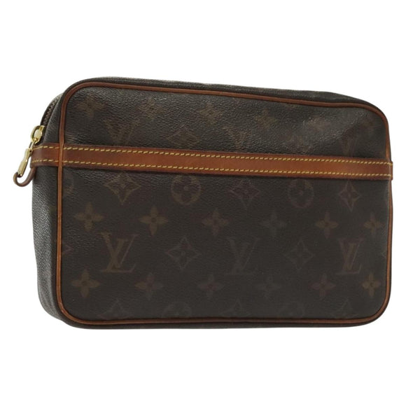 LOUIS VUITTON Monogram Compiegne 23 Clutch Bag M51847 LV Auth th6257